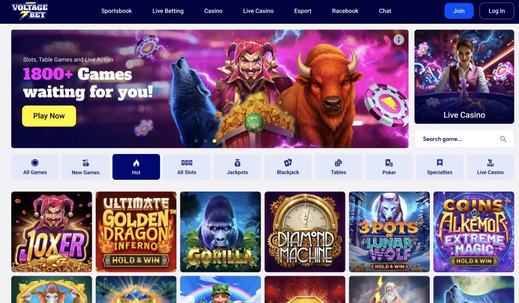 VoltageBet Casino Online in Michigan